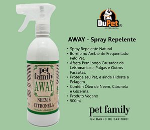 AWAY - Proteção Hidratação Repelente de Insetos Com Neem e Citronela 500ml