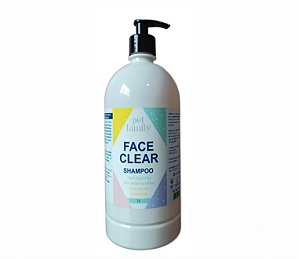 Shampoo FACE CLEAR Não Arde Os Olhos Pet Family 1 Litro