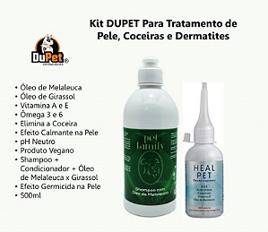 MELALEUCA - Shampoo Pet + Óleo Dermoprotetor Anti dematite Pet Family