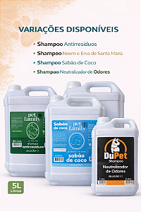 Shampoo Pet Pré Lavagem Cães e Gatos 5 Litros - Escolha Variação