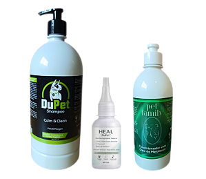 MELALEUCA - Shampoo 1 Litro + Condicionador + Óleo Anti Dermatite DuPet