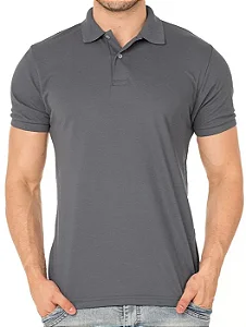 Camisa Polo Cinza Chumbo