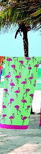 Toalha Banho Dohler Aveludada Flamingos