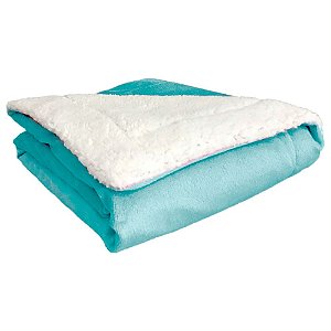 Cobertor Bebê Sherpa Sultan Happy Day Acqua Tiffany