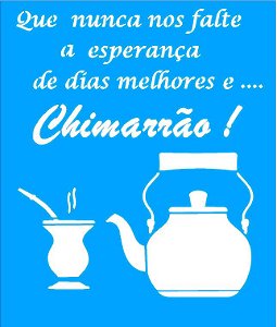 SRA-612 CHALEIRA, CUIA E FRASE CHIMARRÃO - 22X26