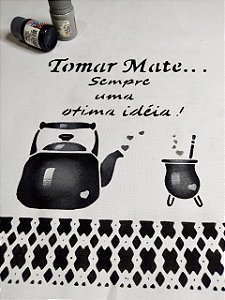 SRA-718 - CHIMARRÃO MINIMALISTA COM FRASE - 30x40