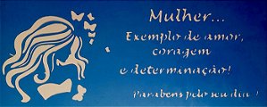 SRA-771 - FRASE DIA DA MULHER - 15x38