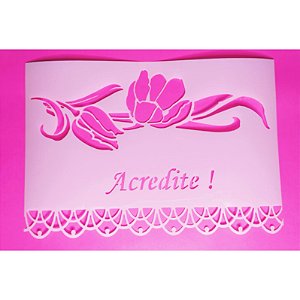 SRA-777 - TULIPAS EM ACETATO BRANCO - 30x23