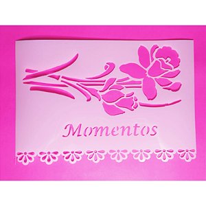 SRA-778 - ORQUÍDEA EM ACETATO BRANCO - 30x23