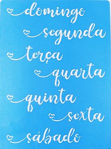 SRA-793 SEMANINHA SIMPLES CORAÇÕES - 30X40