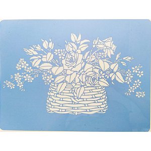 SRA-809 CESTA COM ROSAS - 30X40