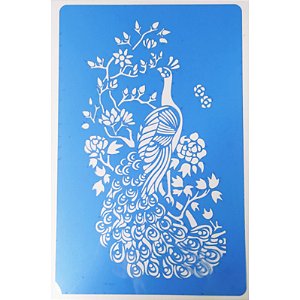 SRA-815 PAVÃO COM FLORES - 33X21