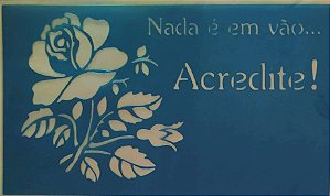 SRA-866 - ROSA COM FRASE - 18x35