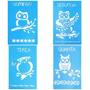 SRA-870 - KIT SEMANINHA CORUJINHA - 19x30