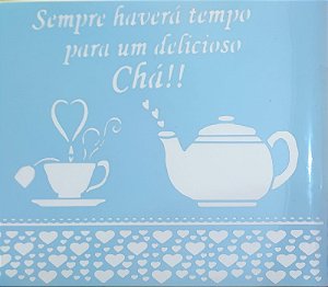 SRA-887 - CHÁ COM FRASE MINIMALISTA - 30x40