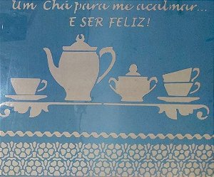 SRA-889 - CHÁ COM FRASE MINIMALISTA - 30x40