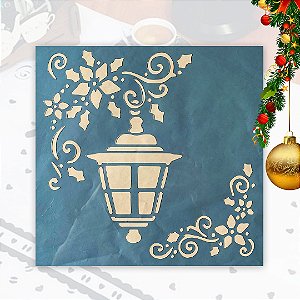 SRA-1006 - LÂMPADA E FLORES NATALINAS - 29x28