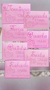 SRA-1140 - FALSO BORDADO PONTO CRUZ - SEMANINHA BULE