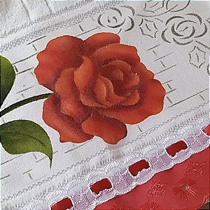 SRA-1204 - ROSA COM PÉTALAS PARA TOALHAS