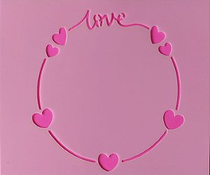 SRA-1224 MOLDURA LOVE 17X14