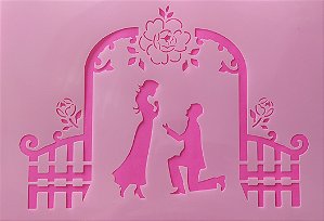SRA-1226 - CASAL MOLDURA E ROSINHAS 23X 15