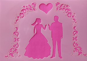 SRA- 1229 - CASAL ALTAR  NOIVOS 19X14