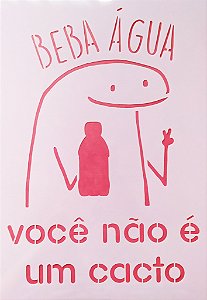 SRA-1237 FRASE FLORK BEBA ÁGUA 20X28
