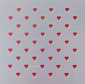 SRA-1247 STENCILS PARA BISCOITOS ESTAMPA CORAÇÕES