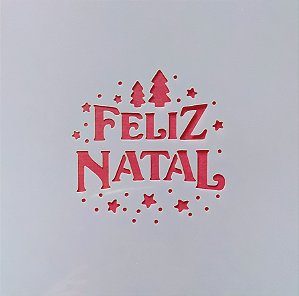 SRA-1257 STENCIL PARA BISCOITO FRASE FELIZ NATAL