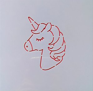 SRA-1269 STENCIL PARA BISCOITO UNICÓRNIO
