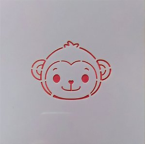 SRA-1271 STENCIL PARA BISCOITO MACAQUINHO