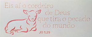 SRA-1344 FRASE CORDEIRO DE DEUS - 34X14