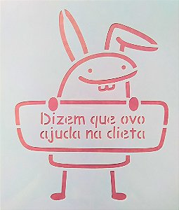 SRA-1353 PÁSCOA FRASE FLORK DIETA - 21X25