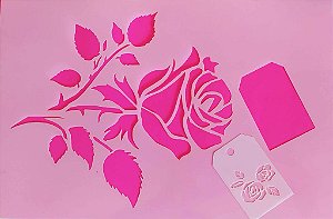SRA-1369 - ROSA COM ETIQUETA - 35x15