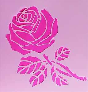SRA-1378 - STENCIL PARA TAPETES - ROSA