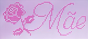 SRA-1399 - BORDADO PONTO CRUZ ROSA E MÃE