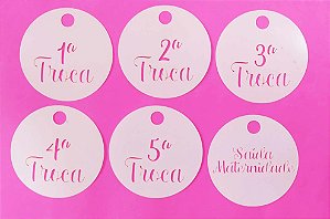 SRA-1481 - STENCIL TROCAS DE ROUPAS DO BEBE NA MATERNIDADE