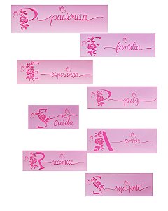 SRA-1542 - KIT FRASES MOTIVACIONAIS  - DECORADAS
