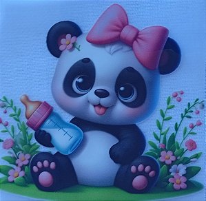 ADR-037- URSINHA PANDA COM MAMADEIRA - ADESIVO DTF