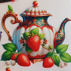 ADR-130 - BULE COM MORANGOS - ADESIVOS DTF