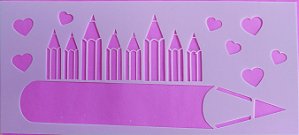 SRA-1736 - LAPIS PARA PERSONALIZAR TOALHAS - VOLTA ÀS AULAS