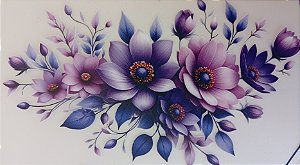 ADR-146 - FLOR SILVESTRE LILAS - TOALHAS - ADEISVO DTF