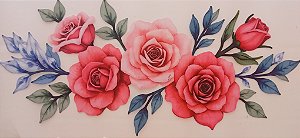 ADR 164- ROSAS E BOTOES - MODELOS PARA TOALHAS - DTF