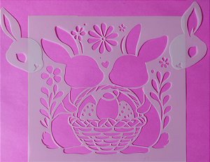 SRA-1765 - COELHOS E CESTA COM OVOS DE PASCOA - PASCOA 2026