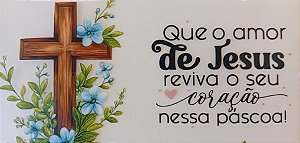 ADR-210 - FRASE AMOR DE JESUS - PASCOA - ADESIVOS DTF