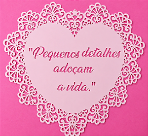 SRA-1828 - FRASE COM MOLDURA CORAÇÃO