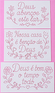 SRA-1861 - FRASES BORDADAS - COLEÇÃO BORDADO A MÃO