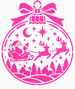 SRA-1875 - BOLA DE NATAL COM PAISAGEM - COLEÇÃO NATAL 2016