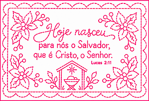 SRA-1885 - JOGO AMERICANO NATAL - BORDADO A MAO - COLECAO NATAL 2026