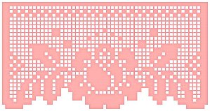 SRA-14 BARRADO FALSO CROCHÊ ROSA